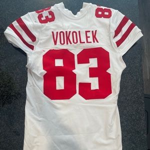 Travis Vokolek Nebraska Football Game Worn Jersey